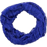 GreaterGood Waves of Color Infinity Scarf Handmade Fair Trade Woven and Crocheted Silk Blend Fashion Accessory for Women