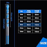 toolant 8mm Concrete Drill Bit Set 10pcs Masonry Carbide Tip Shockproof view 5