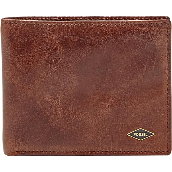 Portefeuille FOSSIL Bronson Bifold En Cuir - Motif Floral Multicolore - Neuf Avec étiquettes