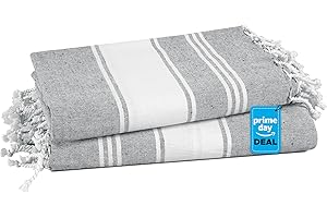 LANE LINEN Beach Towel, 2 Pack Beach Towels Oversized, 39"x71", Quick Dry Pool Towels for Adults, Absorbent Beach Towel Sandproof, Lightweight Travel Beach Towel - Alloy