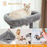 PAWZ Road 143cm Cat Tree Indoor with Metal Frame Large Hammock Grey view 6