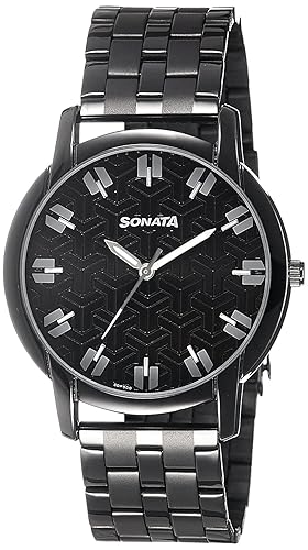 Analog Black Dial Mens Watch -NK77031NM01
