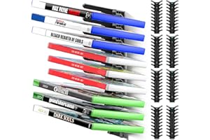 KOSKER Video Game Storage Wall Mount for Switch/PS5/PS4/Switch2/XBX Game Case Holder, Gaming Shelf Mount Gamecase Organizer Up to 72PCS, Wall-Mounted Gaming Display Stand Tower for Gift, 8 Pack, Black