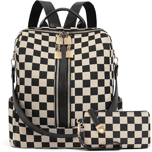 Amazon.com: WEVIBOFU Black White Checkered Women Mini  display picture 2