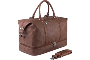 SEYFOCNIA Weekender Overnight Bag Carry On Bag Travel Bag with Shoe Pouch