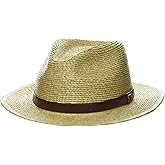 Brixton Mens Messer Straw Fedora