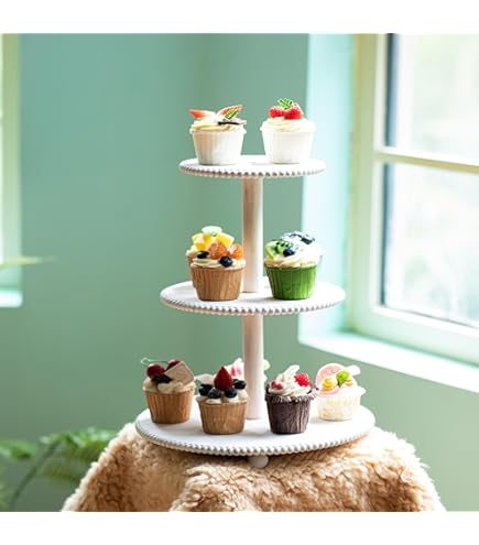 Tier Tea Sandwich Stand 1pc Tiered Tray Stand Decor Farmhouse - Main Image