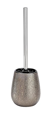 Wenko 21644100 WC-Garnitur Marrakesh, WC-Bürstenhalter, Keramik, 12,5 x 41 x 12,5 cm, braun