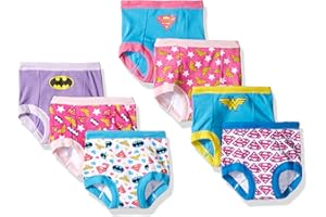 DC Comics Unisex Baby Toddler Potty Training Pants With Superman, Batman & Wonder Woman With Success Chart & Stickers