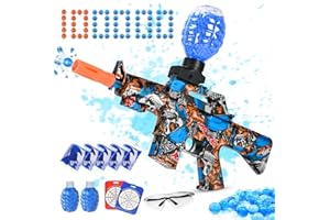 JAKMEAN Gel Ball Blaster Gun Electric, Kids Toy Guns Gel Gun Splatter Ball Gun Orby Gun, Water Bead Gun Jell Blasters Gill Blaster Gun, Gelly Ball Blaster Gun for Kids Gift Ages 6+