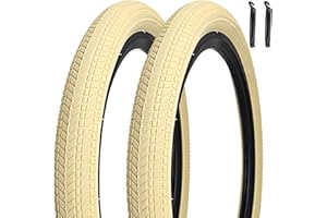 SIMEIQI 18" Bike Tires 18 X 2.125 and 18 Inch Folding Bicycle Replacement Tire Fit 18x1.75/1.95/2.125 Compatible with BMX Bike RoyalBaby Joystar Bike Road Bicycle Folding Bike