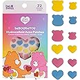 BioSwiss Pimple Patches, Care Bears Heart and Bear Shaped Acne Patch for Zits and Blemishes, Hydrocolloid Spot Stickers for Face and Skin, 72 Count