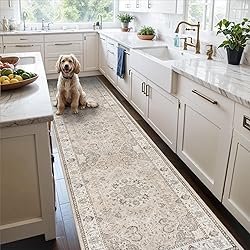 Washable 3x12 Hallway Runner Rug: Vintage Non Slip