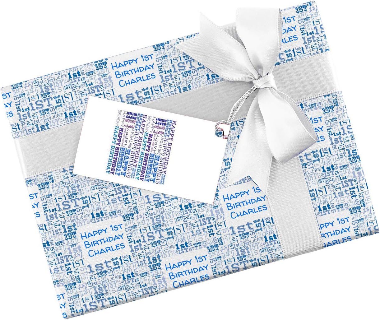 baby 1st birthday wrapping paper