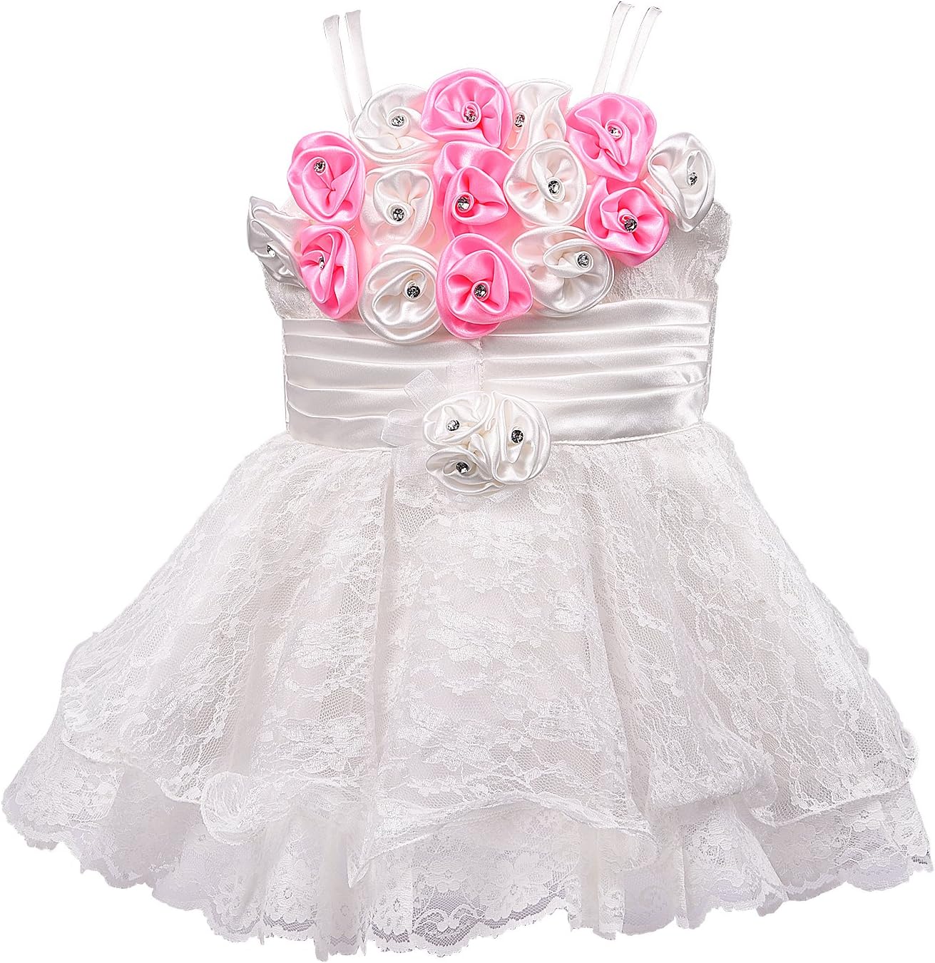 Wish Karo Baby Girls White Color Net Frock Dress - (fr104wbps-6-12 Months)