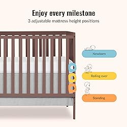Dream On Me Synergy 5 in 1 Convertible Crib in