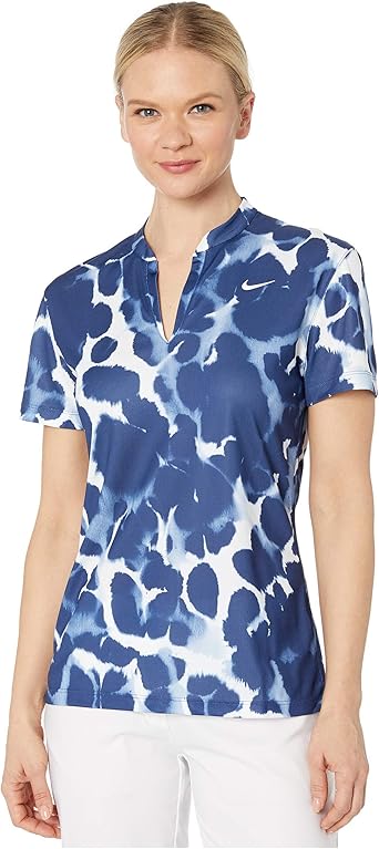 Nike Women's Polo Shirt 100% Polyester Golf BV0219 Blue (X-Small) at Amazon Womenâs Clothing store
