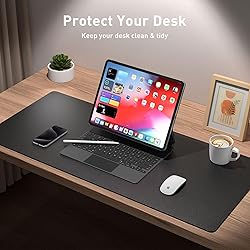 Aothia Leather Desk Pad Protector,Mouse Pad,Office