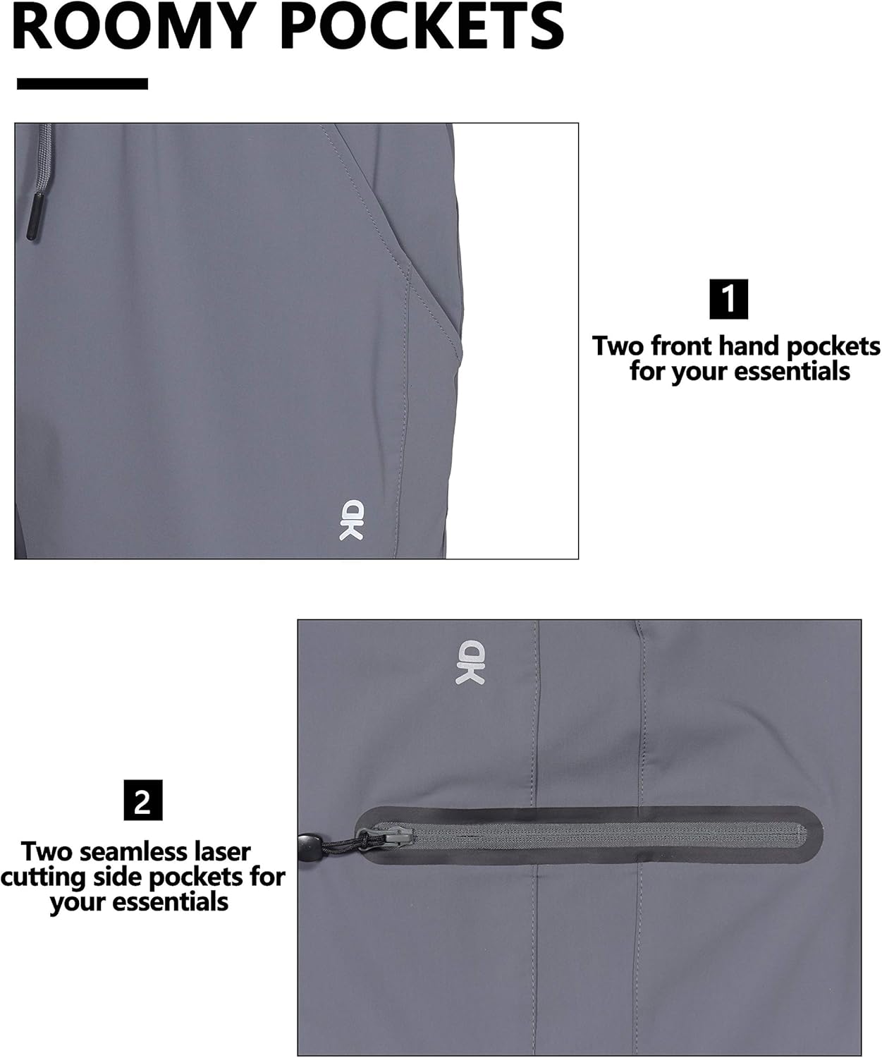 Little Donkey Andy Women’s Ultra-Stretch Quick Dry Lightweight Bermuda Shorts Drawstring Zipper Pocket Hiking Travel Workout : Clothing