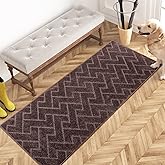 PURRUGS Dirt Trapping Door Mat 24" x 59", Non-Slip Machine Washable Entry Rug, Dog Doormat, Indoor Front Door Mat, Super Absorbent Entryway Rug for Muddy Shoes & Paws, Brown