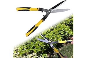 Hedge Shears,55cm in Length Garden Shears,High Cutting Performance Gardening Scissors,Rustproofing Grass Shears,Ergonomic Des