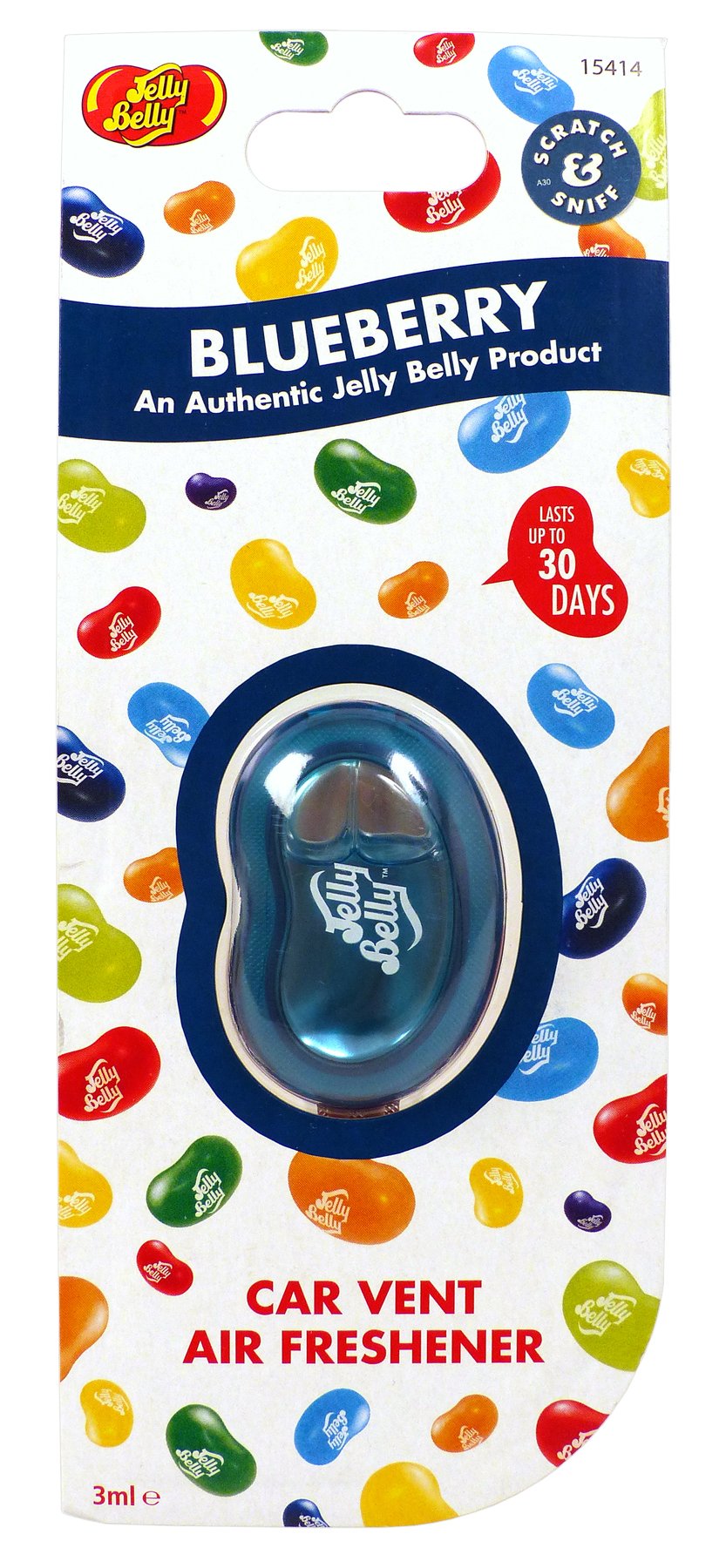 Jelly Belly 15414 Blueberry Vent Membrane Air Freshener