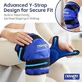 NEWGO Knee Ice Pack Wrap Full Coverage Gel Cold Therapy Adjustable view 3