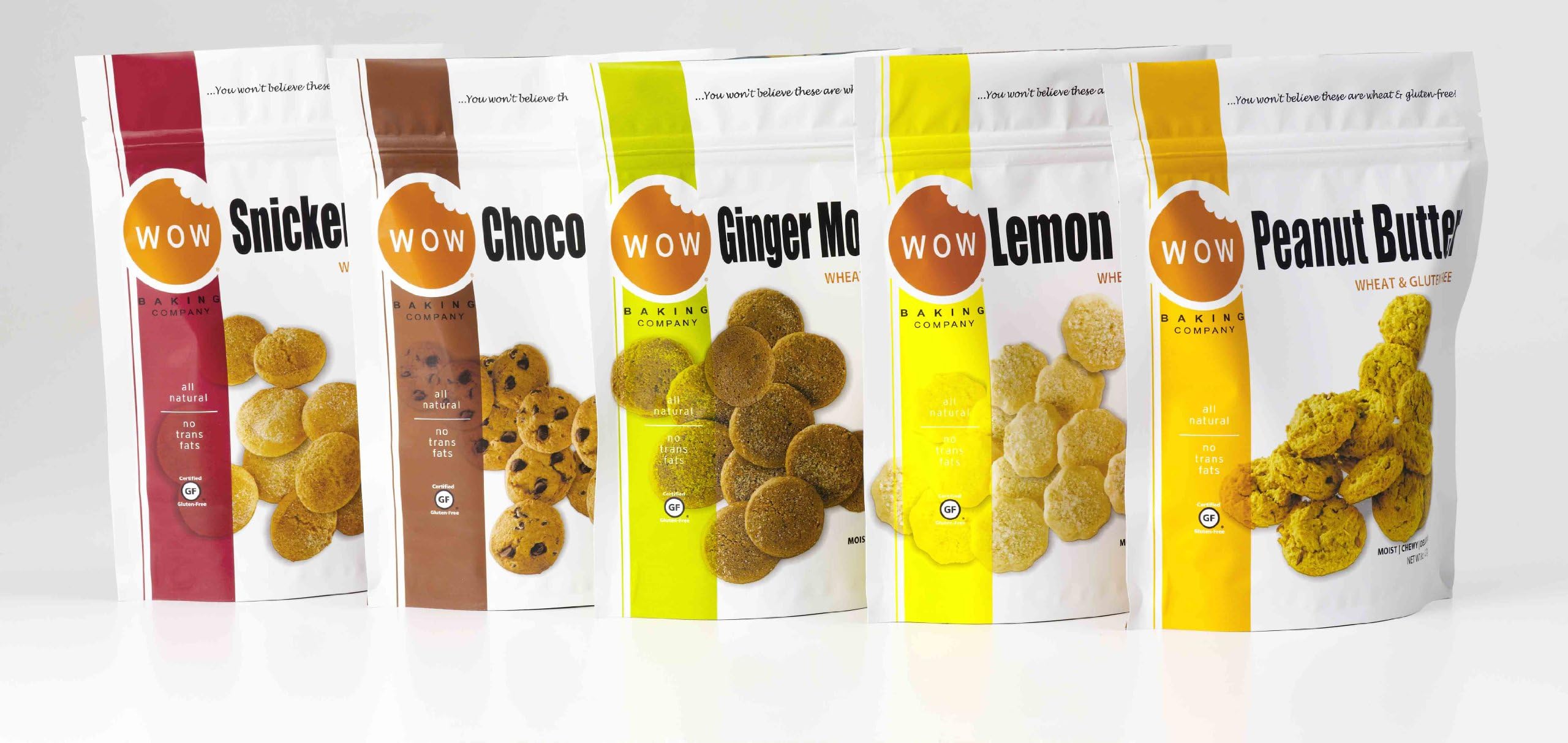 Wow Baking Company Bagged Cookies, Variety Pack, 8-Ounce
