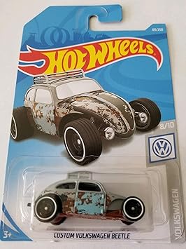 Hot Wheels 2019 Volkswagen 8/10 - Custom Volkswagen Beetle (Light Gray)