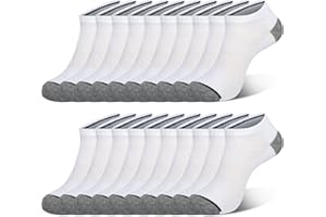 COOVAN 10 Pack Mens Ankle Low Cut Socks Athletic Cushion Casual Socks