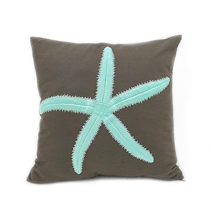 Amazon Com Kainkain Starfish Throw Pillow Cover Summer Beach