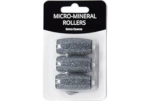 Own Harmony Extra Coarse 3 Refill Rollers Best Fit for Electric Callus Remover CR900 for Men - Pedicure File Tools Foot Care - Replacement Refills 3 Pack