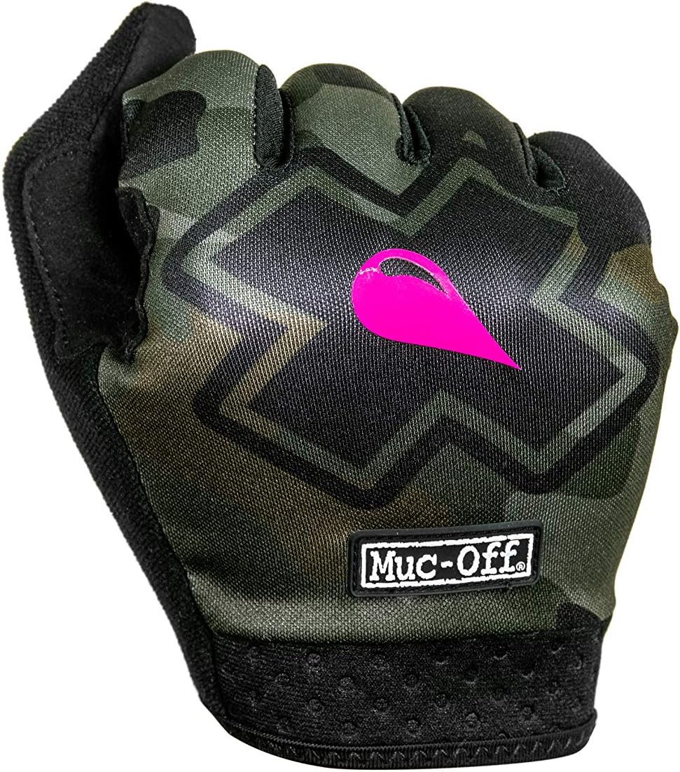 Muc-Off 20099 Camo MTB Gloves, Large - Premium, Handmade Slip-On Gloves For Bike Riding - Breathable, Touch-Screen Compatible Material - Image 4