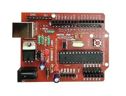 Robosoft Labs AVRDuino ( Arduino Compatible ) (With ATMEGA8 Microcontroller)
