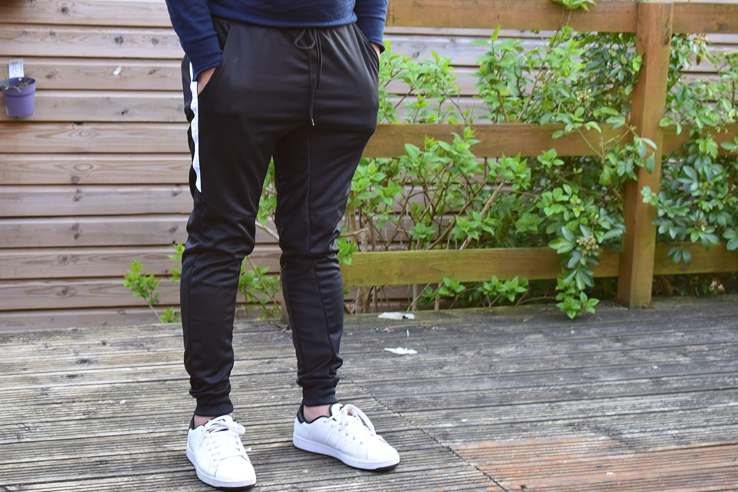 boys slim fit tracksuit bottoms