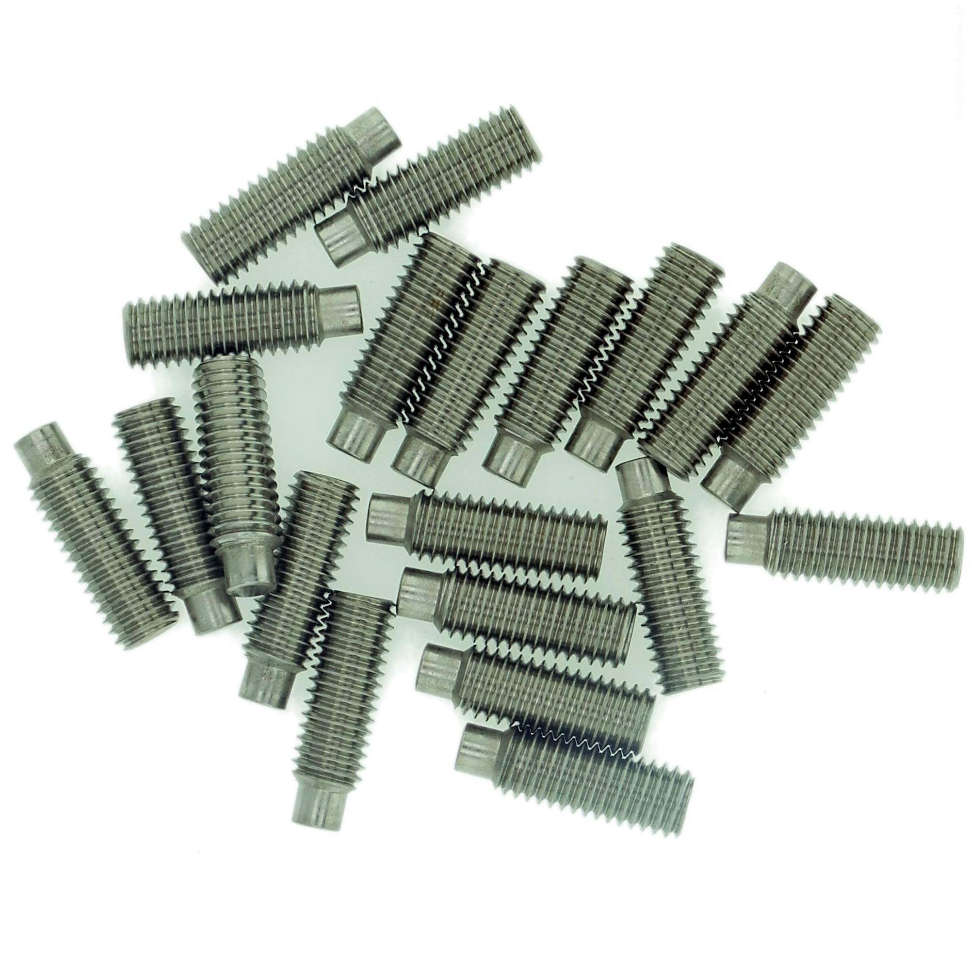 M10 (10mm x 18mm) Hex Socket Grub Screw (Dog Point) - Stainless Steel (A2) (Pack of 20)