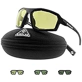 EYEGLAD REV Z87+ Powersports Motorcycle Riding Goggles High Impact Photochromic UV400 Sports Wrap Sunglasses Safety Glasses