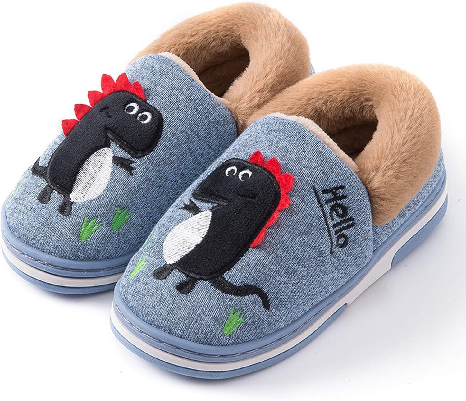 Dinosaur Indoor Shoes Girls Boys Slippers Warm Dinosaur