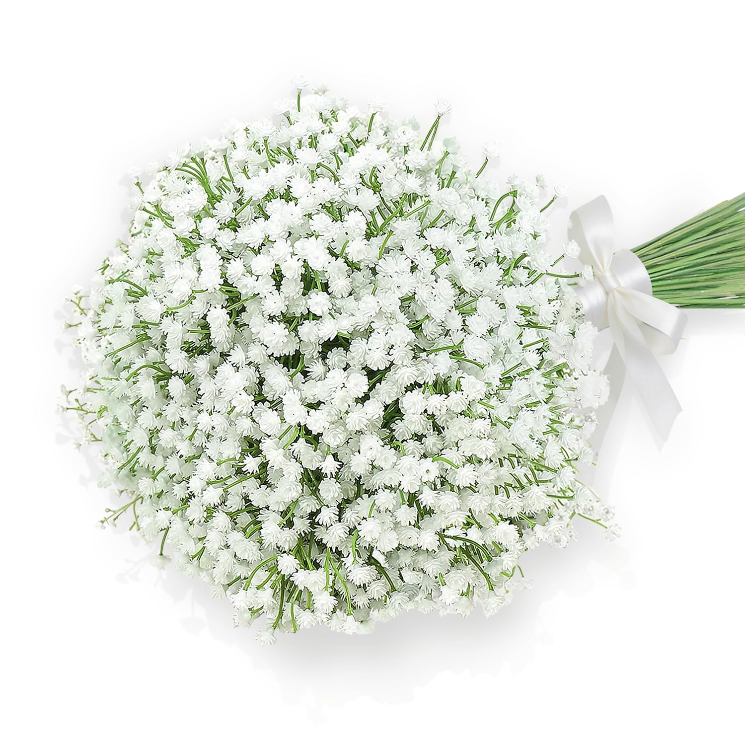 U/N DEEMEI Artificial Baby Breath Flowers White Gypsophila Bouquets 15 pcs Real Touch Flowers for Wedding Party Home Decoration