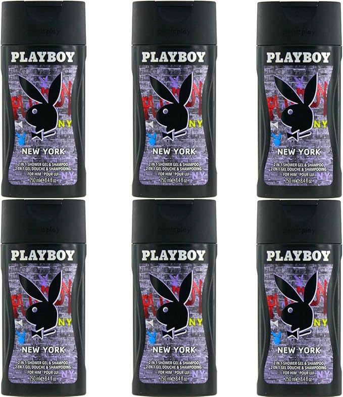 Playboy New York For Him, Full Body Shower Gel & Shampoo Confezione
