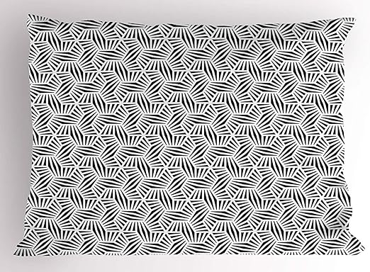 Amazon Com K0k2t0 Black White Pillow Sham Modern Geometry