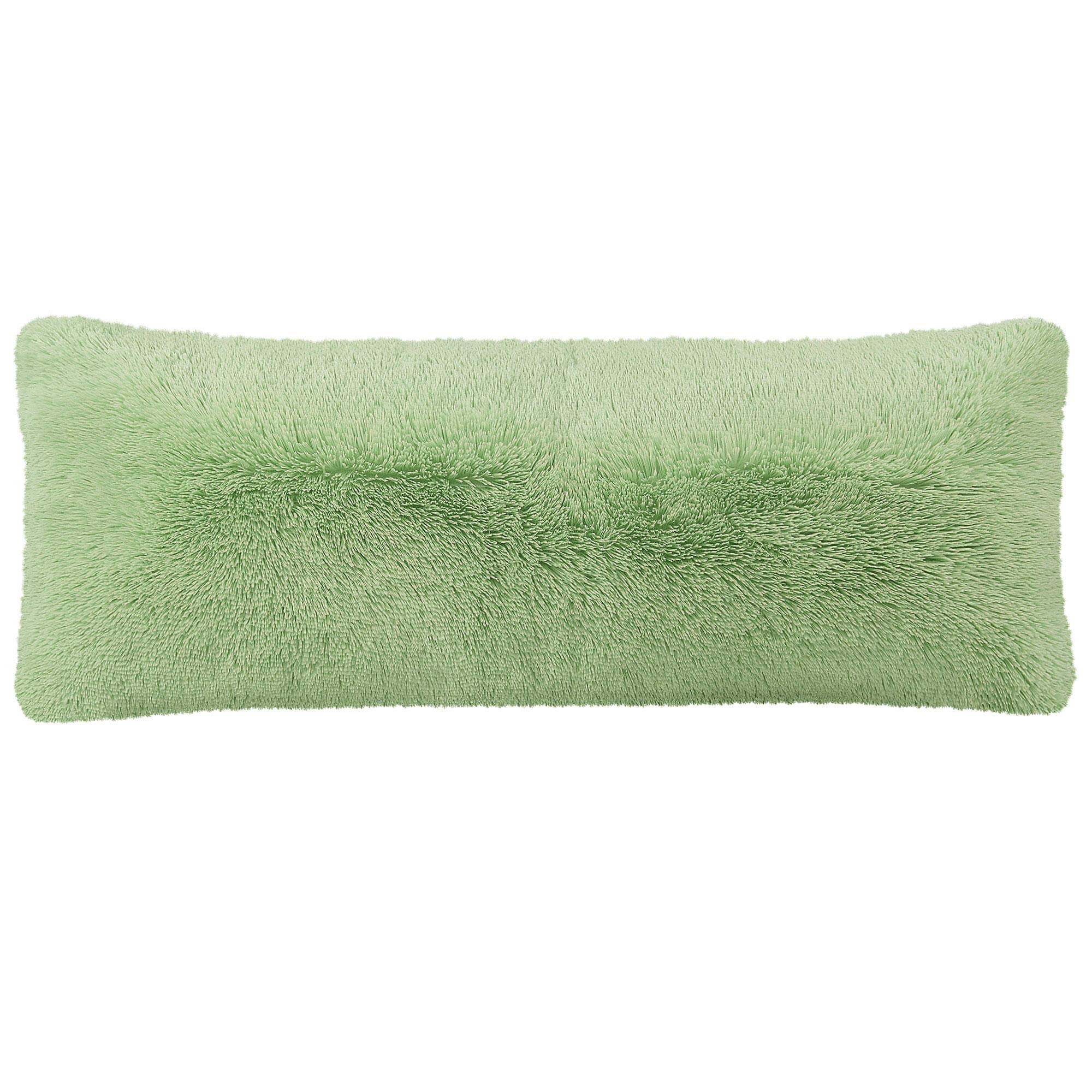 PiccoCasa Body Pillow Cover Soft Shaggy Plush Long Faux Fur Pillowcases with Zipper Closure Fuzzy Mongolian Velvet Pillow Body/20x54inch Mint