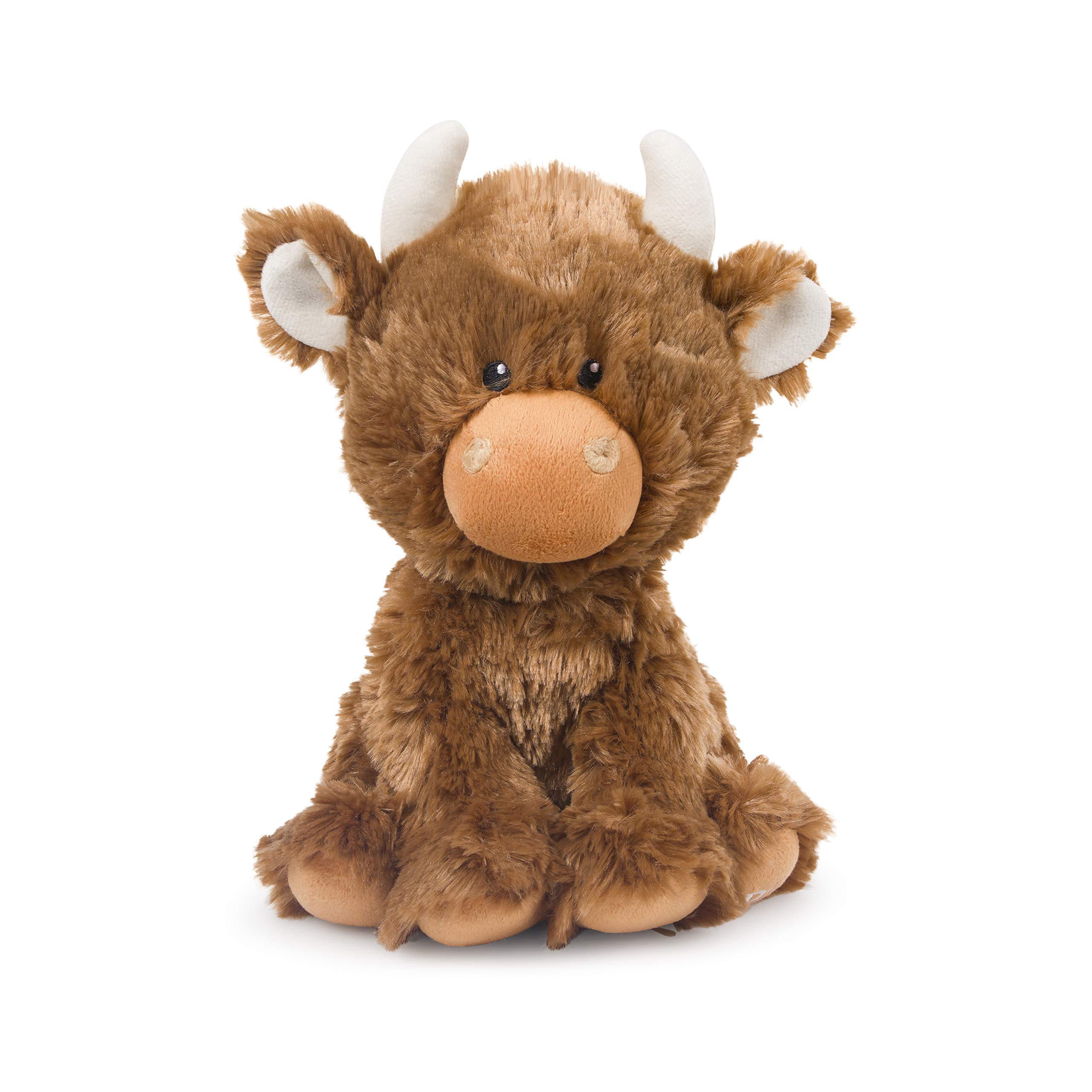 Petface Farmyard Buddies Hetty the Highland Cow Plush Dog Toy with Built-In Squeaker (Pack of 1)