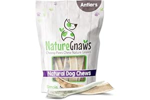 Nature Gnaws Deer Antlers for Small Dogs - Premium Natural USA Antler - Long Lasting Dog Chews for Aggressive Chewers - Mix of Split and Whole - 4-7 Inch