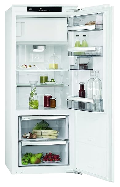 AEG SFE81426ZC Kühlschrank / Einbaukühlschrank mit Gefrierfach / 115 l Kühlraum / 14 l 4-Sterne Gefrierfach / 59 l 0 °C-Kaltr