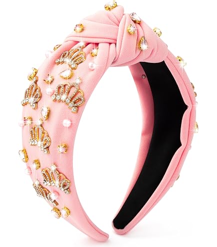Amazon.com : JERTOCLE Pink Witch Headbands for Women  display picture 3