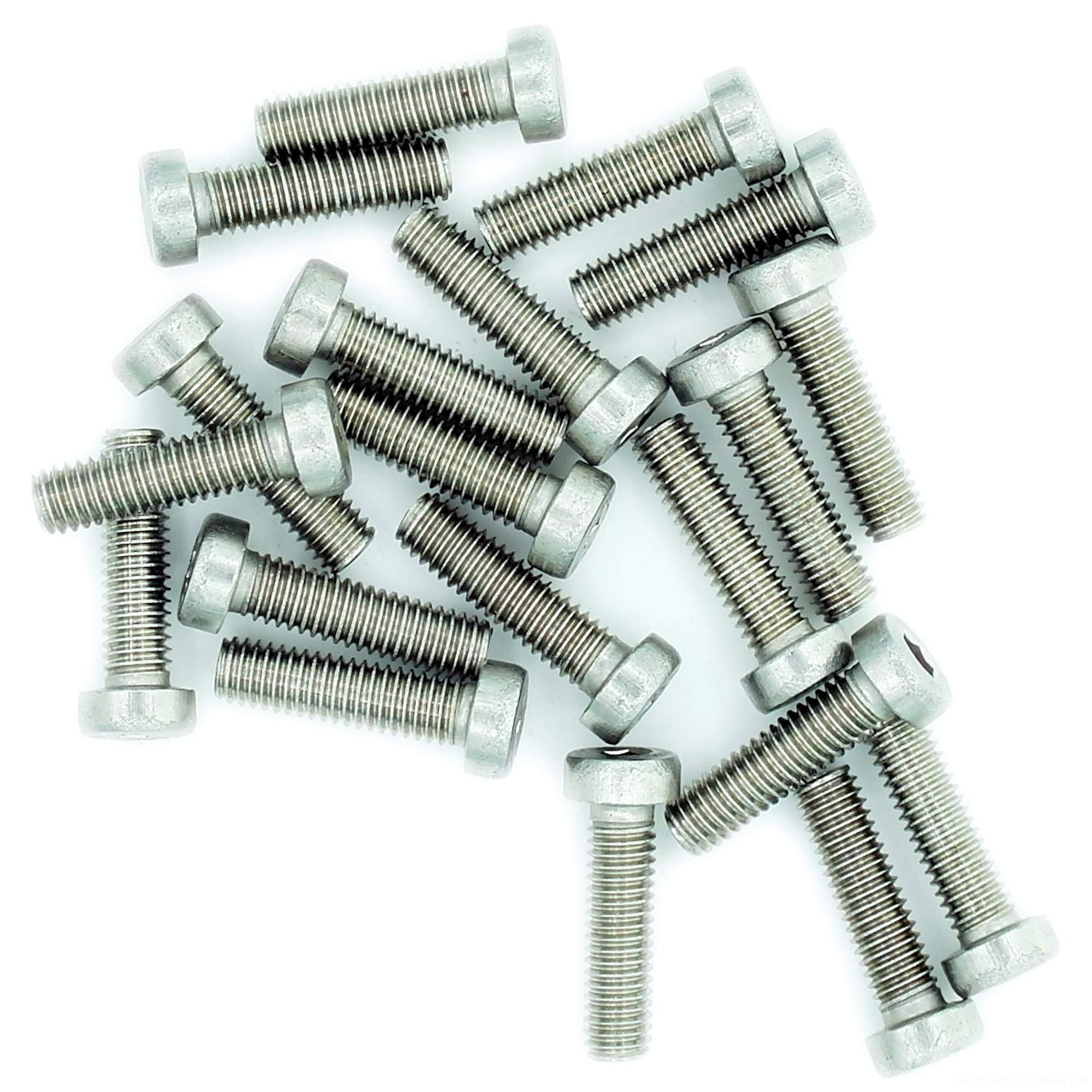 M5 (5mm x 12mm) Hex Socket Cap Screw (Bolt) (Low Head) - Stainless Steel (A2) (Pack of 20)