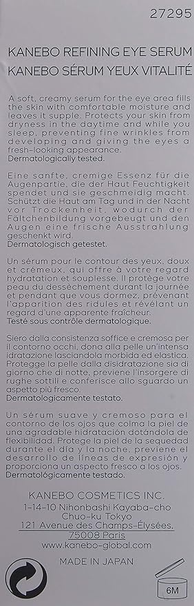 kanebo refining eye serum