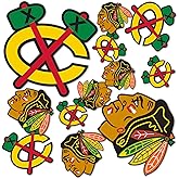 Desert Cactus Chicago Blackhawks Team NHL National Hockey League Sticker Vinyl Decal Laptop Water Bottle Car Scrapbook (Type 1-1)