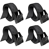 STAYGROW Lashing Straps with Buckles, 0.75'' x 48'' Tie Down Straps Ratchet | Adjustable Cam Buckle Pull Luggage Straps Cinch Strap for Packing Cargo Trucks Motorcycle Kayak Bike Rack Black 4 Pack